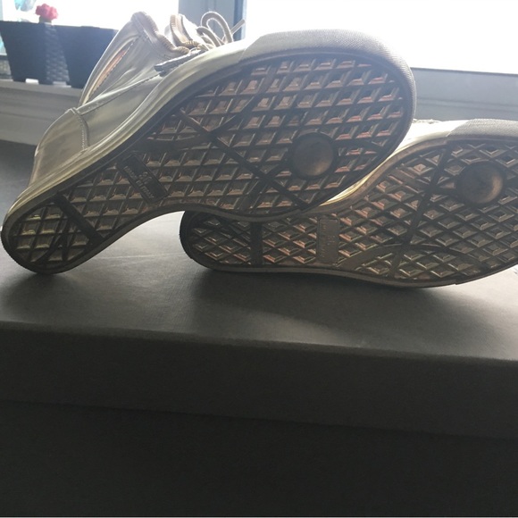 Authentic Giuseppe Zanotti Women's Wedge Sneakers Shoes Gold Size 36 - Picture 3 of 6